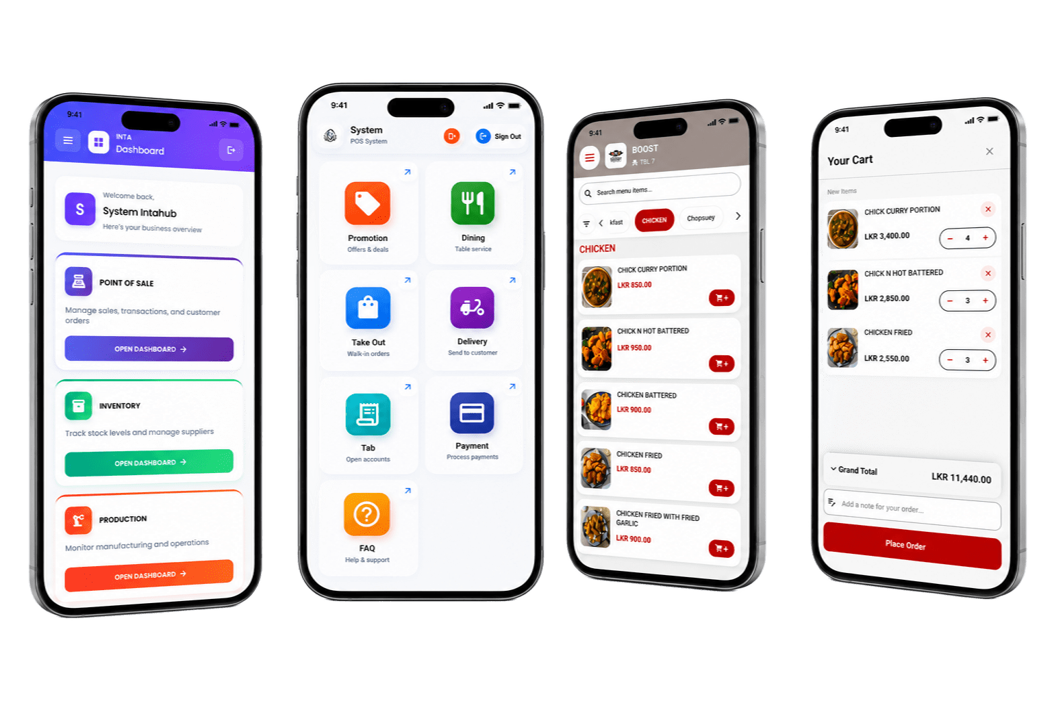 Custom Application Development software interface